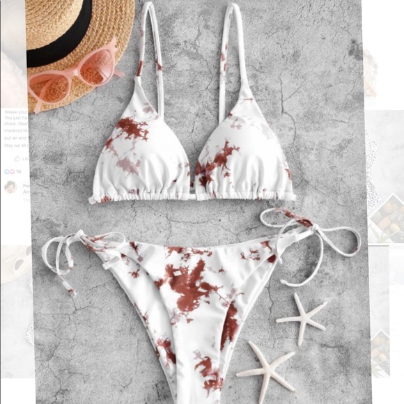 Zaful Other - NWT Western Tye Dye Bikini